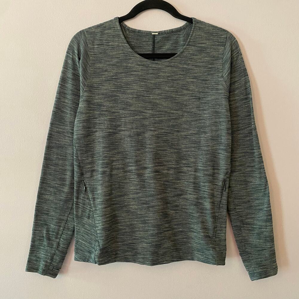 Lululemon Green Go City Pullover Crewneck Lightweight Loungewear Women's size 4 - Picture 3 of 12